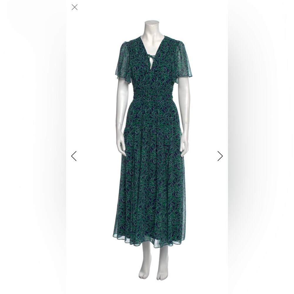 NWT La Ligne Forest Green Patterned Women's size 12 dress 👗